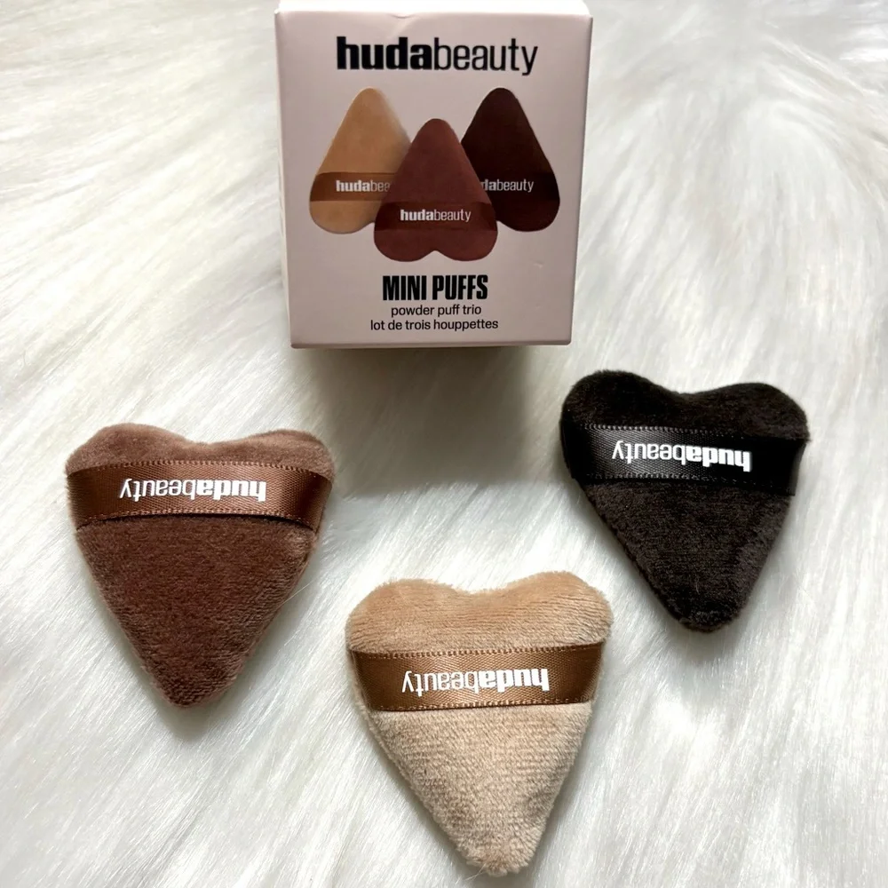 HUDA Beauty🌸 Mini Puffs Powder Puff Trio NIB